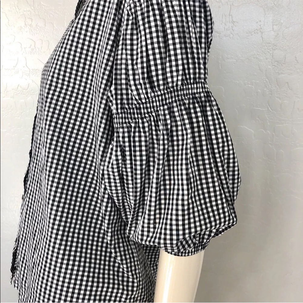 H&M Trend Women's Gingham Button Down Shirt - Picture 4 of 8